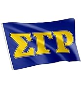 Sigma Gamma Rho Letter Fraternity Flag Greek Letter Use as a Banner Large 3 feet x 5 feet Feet Si...