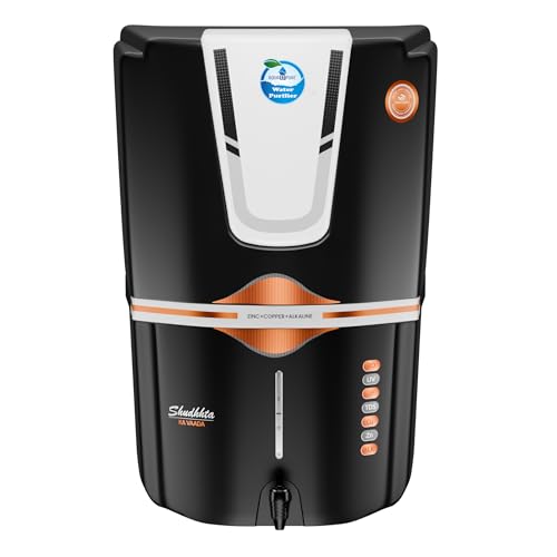 AQUA D PURE 12L Multi-Stage RO Water Purifier with Zinc Copper Alkaline Filter, UV, UF, TDS Controller with Multiple Water Source Compatibility & Energy Saving Mode, Best for Home and Office, Silver