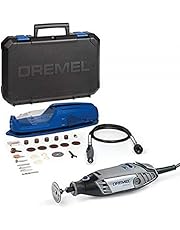 Dremel 3000 - Multiherramienta, 130 W, kit con eje flexible y 25 accesorios, velocidad variable 10.000-33.000 rpm para tallar, fresar, amolar, limpiar, pulir, cortar, lijar y grabar (Versión Español)