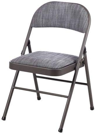 Maxchief - Maxchief Silla Plegable de Acero Cojinada 1 Pza