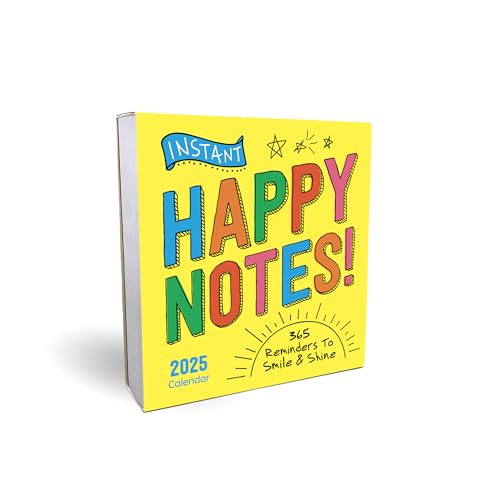 2025 Instant Happy Notes Boxed Calendar: 365 Reminders to Smile and Shine! (Daily Motivational Desk Gift) (Inspire Instant Ha