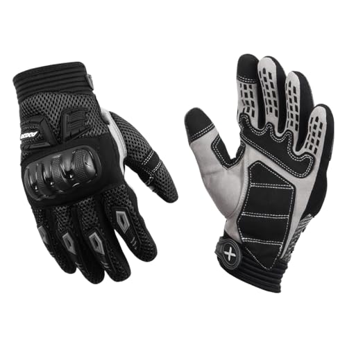 Axor Airstream Riding Gloves Providing Enhanced Grip and Impact Protection with Touchscreen Functionality and an Adjustable F