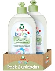 Frosch Baby - Limpiador de Biberones y Tetinas, Elimina Restos de Leche y Comida, Producto Hipoalergénico y Ecológico - Pack de 2 Unidades x 500 ml