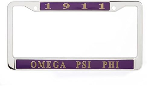 Poree's Embroidery Omega Psi Phi License Plate Frame