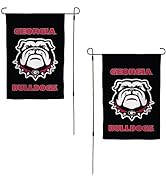 University of Georgia Garden Flag UGA Bulldogs Dogs Dawgs Banner 100% Polyester (Design J)