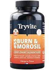 Bruleur de Graisse Puissant | Coupe Faim Puissant et Efficace | Morosil Perte de Poids Rapide et Efficace | Minceur Homme &amp; Femme | TRYVITE BURN&amp;MOROSIL | SANS CAFEINE | Fabriqué en France