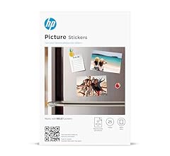 HP Picture Stickers 4x6in, 25 sheets Self-Adhesive, Easily repositionable, Matte Photo Stickers. Print, Peel & Stick All In…