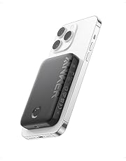 Anker Externe batterij voor Magsafe 321, draadloze externe batterij met 5000 mAh, compatibel met iPhone 14/14 Pro/14 Plus/14 Pro MAX, iPhone 13 en 12 Series