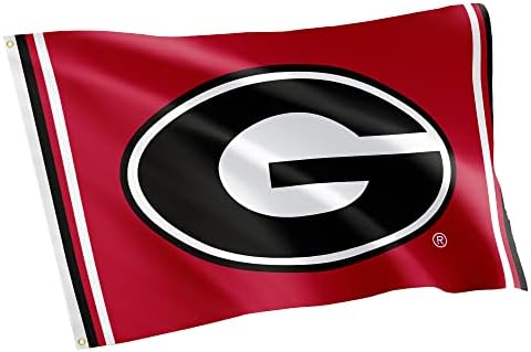 Desert Cactus University of Georgia Flag Bulldogs UGA Dawgs Banners 100% Polyester Indoor Outdoor 3x5 feet Flags (Design K)