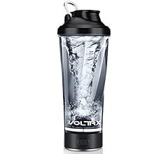 VOLTRX Premium Electric Protein Shaker Bottle, Made with Tritan - BPA Free - 600ml Vortex Portable Mixer Cup/USB Rechargeab…