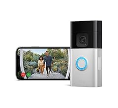 Ring Battery Video Doorbell Plus by Amazon | Wireless Video Doorbell Camera with 1536p HD Video, Head-To-Toe View, Colour N…