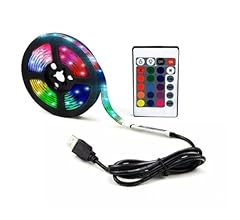 Fita Led 5050 RGB Controle Remoto 3 metros 5v USB Para Televisão Computador Carro (3 metros)