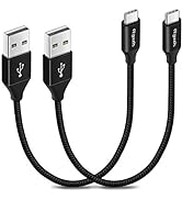 [2-Pack, 1ft] Short USB Type C Cable, etguuds 4.2A Fast Charging USB-A to USB-C Charger Cord Brai...