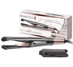 Remington Plancha de Pelo Curl & Straight Confidence, Placas en Espiral, 2 en 1 Alisa y Riza, Óptimo para Ondas, Cerámica, …