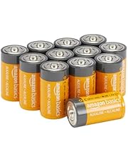 Amazon Basics Piles alcaline C 1,5 V pour Le Quotidien - Lot de 12 (C/LR14) (Le visuel Peut différer)