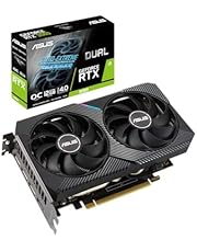 ASUS DUAL NVIDIA GeForce RTX 3060 V2 OC Edition 12GB GDDR6 – Carte Graphique Gaming (PCIe 4.0, 12GB, HDMI 2.1, DisplayPort 1.4a, 2-slot, ventilateurs axiaux, 0dB technologie)