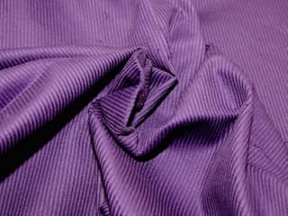 Minerva Crafts 8 Wale Cotton Corduroy Dress Fabric Purple - per Yard