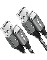 etguuds 2-Pack 3ft USB C Cable 3A Fast Charge, USB A to Type C Charger Cord Braided for Samsung Galaxy A10e A15 A25 A54 A51 A50, S24 S23 S22 S21 S20 S10 S10E S9, Note 20 10 9, Moto G G9 G8