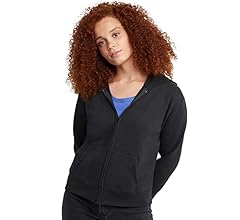 Hanes Womens Hoodie, Ecosmart Fleece Full-zip Hoodie, Zip-up Hooded Sweatshirt