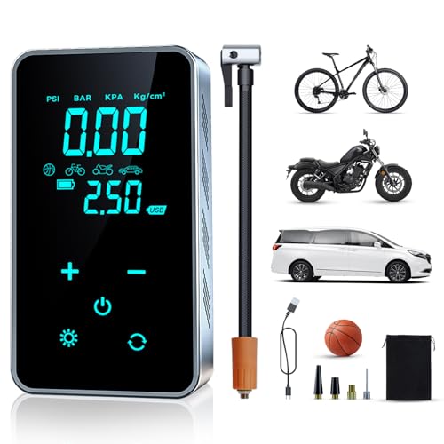 Tire Inflator Portable Air Compressor 150PSI Car Tire Electric Air Pump Cordless 4X Faster Inflation Air Compressor with Digi