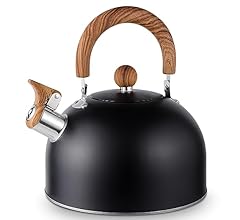 VARLEAS Whistling Tea Kettle for Stovetop, Surgical-Grade Stainless Steel Tea pot Kettles with Stay-Cool Ergonomic Handle, …