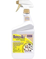 Bonide Repels-All Animal Repellent, 32 oz Ready-to-Use Spray, Outdoor Garden Deer &amp; Rabbit Repellent, People &amp; Pet Safe