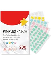 Parches para Acne,Pimple Patch,200 Almohadillas Hidrocoloides para Espinillas, Parches para Espinillas, Pimple Reduce Enrojecimiento,Forma de Estrella, Pueden Absorber la Secreción