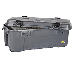 Plano Storage Trunk with Wheels, Gray, Lockable Storage Box, Airline Approved Sportsman Trunk, Hunting Gear and Ammunition …