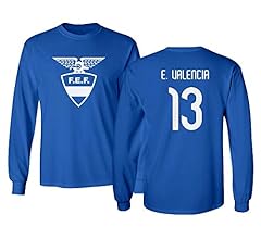 National Soccer 2021 Ecuador #13 Enner Valencia South American Cup Long Sleeve T-Shirt