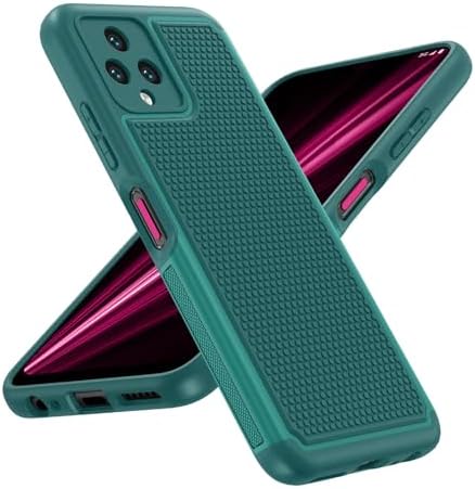 JXVM for T-Mobile Revvl 6 5g Phone Case: Tmobile Revvl6 Dual-Layer Protective Cell Phone Case - Durable Rugged Phone Cover | Military Grade Protection - TPU Matte Textured Bumper (Only for Revvl 6)