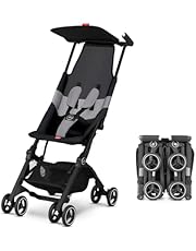 gb Pockit Air All Terrain Ultra Compact Lightweight Travel Stroller with Breathable Fabric in Velvet Black