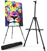 Portable Artist Easel Stand for Painting - Adjustable Height Painting Easel with Bag - Tabletop A...