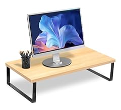 Suporte Monitor Madeira (40 cm de comprimento), Stand desk, Base para Monitor, Base Monitor, Mesa Monitor, Suporte Monitor,…