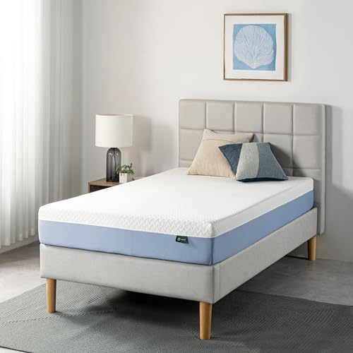 ZINUS 8 Inch Cooling Essential Memory Foam Mattress [New Version], Twin, Fiberglass Free, Medium Feel, Cooling Airflow Memory Foam, Certified Safe Foams & Fabric, Mattress in A Box