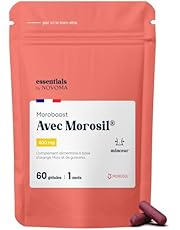 Morosil® 400 mg avec Guarana - Soutien pour le Métabolisme et le Contrôle du Poids, 60 Gélules Végétales, Cure de 1 Mois, Fabriqué en France, Essentials by Novoma