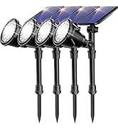 ROSHWEY Solar Outdoor Lights, Waterproof Solar Yard Lights 600LM Spot Lights Outdoor for Tree Pat...