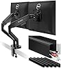 Premium Dual Monitor Stand + Cable Management 96''