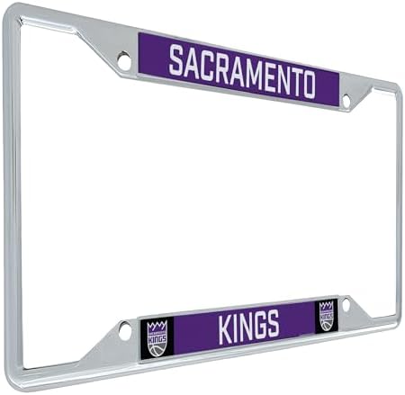 Desert Cactus Sacramento Kings License Plate Frame Team NBA Metal Car Tag Holder for Front or Back of Car Officially Licensed (Team Name)