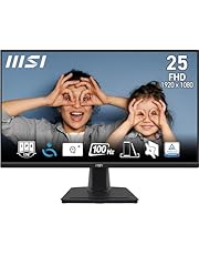 MSI Pro MP252 écran bureautique Full HD 24,5&#34; - Dalle IPS 1920 x 1080, 100 Hz, écran respectueux des Yeux, Haut-parleurs intégrés, réglable en Inclinaison - HDMI 2.0b, DisplayPort 1.4a