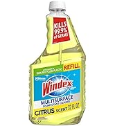 Windex Multi-Surface Cleaner and Disinfectant Refill Bottle, Citrus Fresh Scent, 32 fl oz