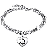 PROSTEEL Allah Bracelet, Muslim Islamic Jewelry Religious Islam Arabic God Charm Stainless Steel ...