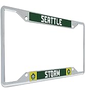 Seattle Storm Metal License Plate Frame WNBA for Front or Back of Car Sigma (Team Name Frame)