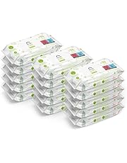 Marca Amazon - Mama Bear Fresh Toallitas húmedas para bebé, Aloe vera, 1008 Unidad, 18 Paquetes de 56