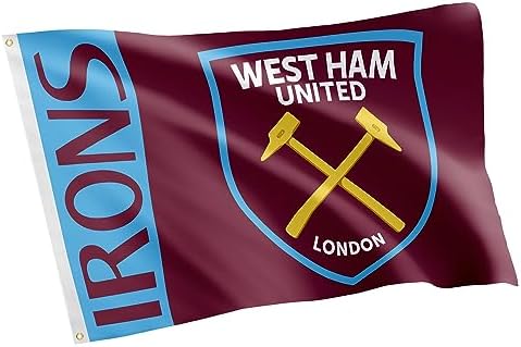 Desert Cactus West Ham United Flag Hammers Football Soccer 100% Polyester Indoor Outdoor 3x5 feet Banner (Flag F)