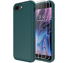 Diverbox for iPhone 8 Plus Case iPhone 7 Plus Case [Tempered Glass Screen Protector] [Shockproof] [Dropproof] Heavy Duty Pr…