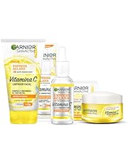 Garnier Skin Active Kit express aclara: serum, crema y gel con vitamina c