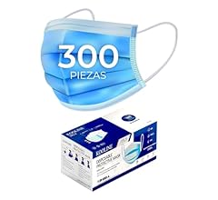 Raganet, 300 Cubrebocas Tricapa Termosellados Color Azul Calidad Premiun (300 PACK)