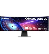 SAMSUNG 49" Odyssey G93SC Series OLED Curved Gaming Monitor, 240Hz, 0.03ms, Dual QHD, DisplayHDR ...