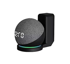 WB Suporte de tomada para Smart Speaker Alexa Echo Dot Amazon 5 e 4 Geração Preto