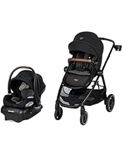 Maxi-Cosi Zelia™ Luxe 5-in-1 Modular - Baby Travel System Car Seat and Stroller, Infant Car Seat and Stroller Combo, Baby Car Seat and Stroller Combo in New Hope Black